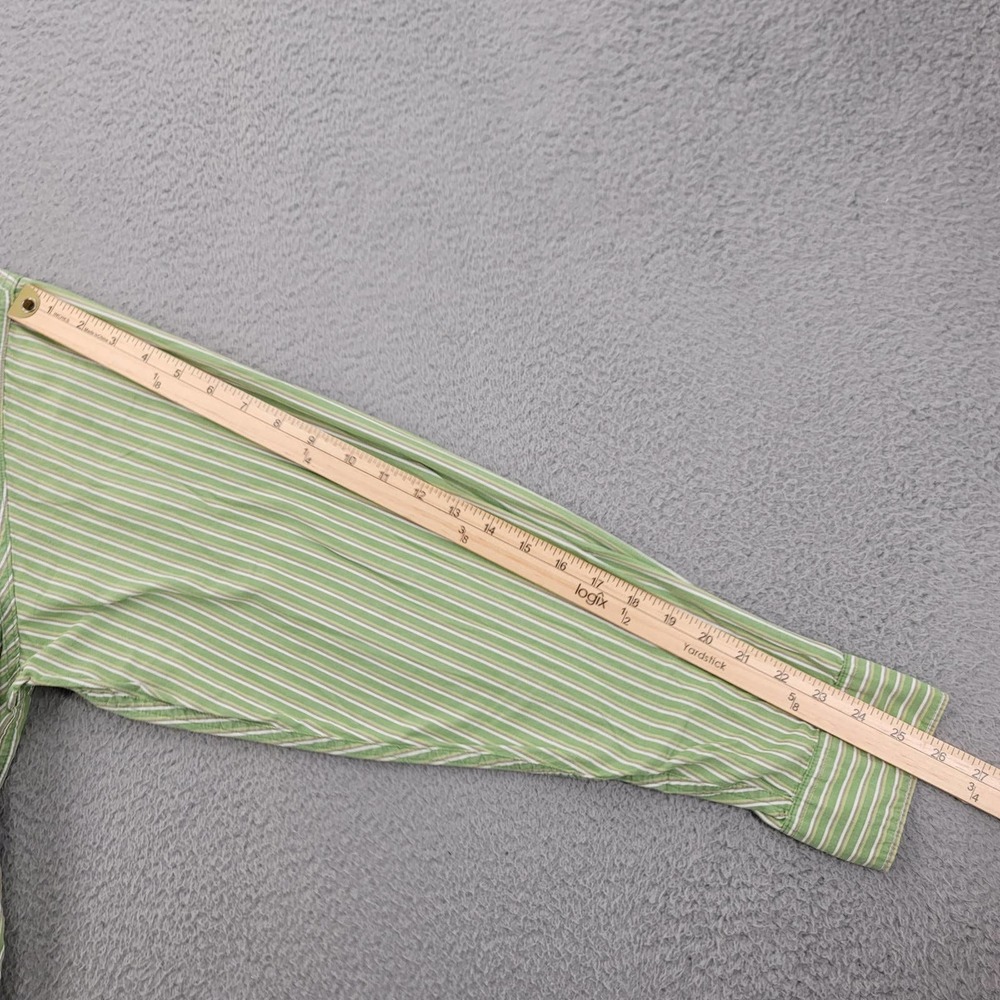 Wrangler Shirt Mens XXL Green Striped Button Up Western‎ Long Sleeve Outdoors - Picture 16 of 16